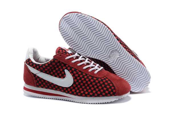 Red Nike Cortez 2013 Chaussures Femme Nike Cortez Pas Cher 2013 Weave Black Red White